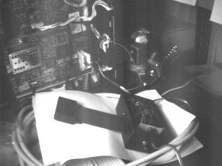 Photo of battery card being reprogrammed