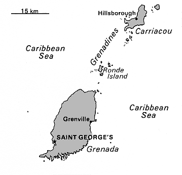 [Country map of Grenada]
