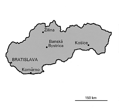 [Country map of Slovakia]