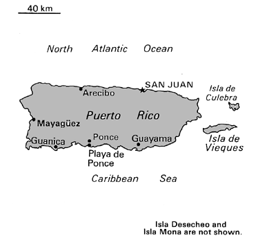 [Country map of Puerto Rico]
