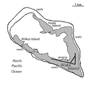 [Country map of Wake Island]